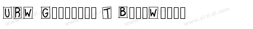 URW Garamond T BoldW字体转换